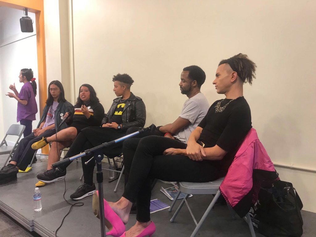 5 participants on a panel about fighting gentrification at 518 valencia