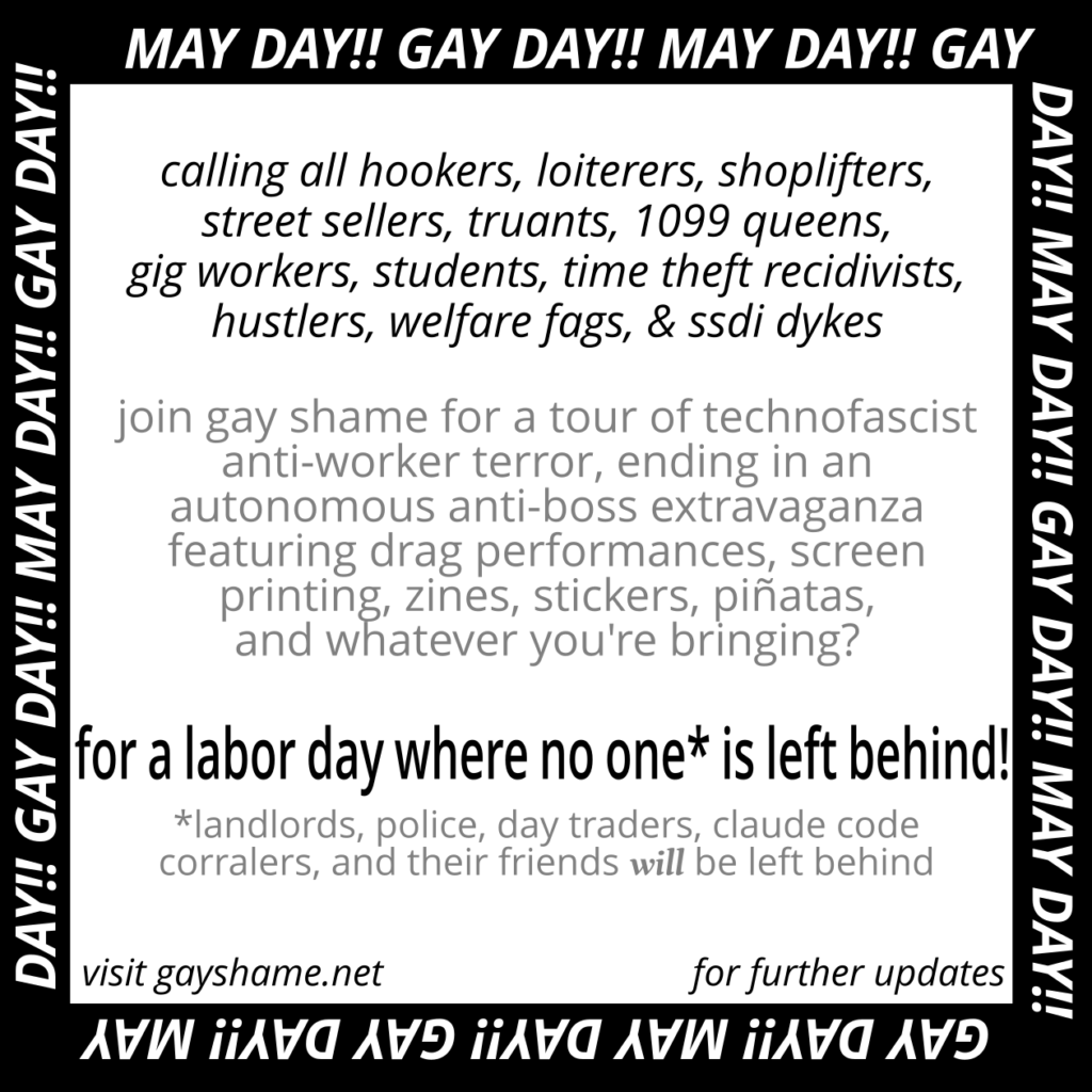 a black & white flier